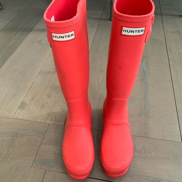 Hunter Shoes - Hunter Red Orginal Tall Waterproof Boots
